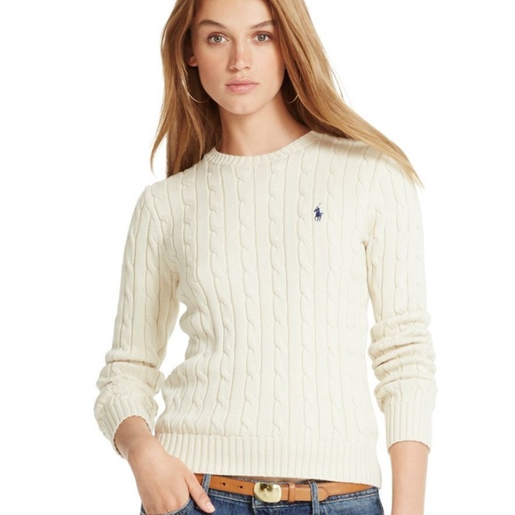 Polo Ralph Lauren Sweaters - Ivory cable knit Polo sweater